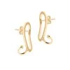 Boucles De Lobe (plaqué Or) -Jollia Soldes Magasin boucles oreilles dore lobe 1