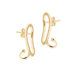 Boucles De Lobe (plaqué Or)
