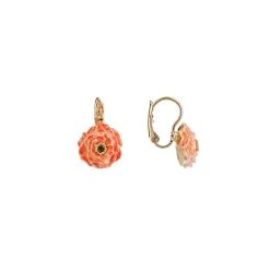 Boucles D'oreilles Roses D'hiver Les Néréides -Jollia Soldes Magasin boucles oreilles fleurs rose 1