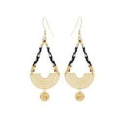 Boucles D'oreilles Apache Bleu Nuit