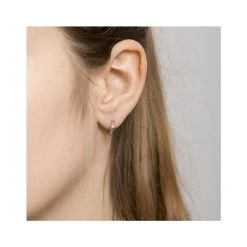 Mini Créoles Zircons Multi Colors (plaqué Or) -Jollia Soldes Magasin boucles oreilles mini creole zircons 1