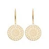 Boucles D'oreilles Déesse (plaqué Or) -Jollia Soldes Magasin boucles oreilles ronde plaque or 1