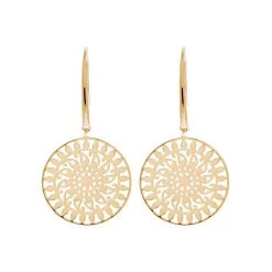 Boucles D'oreilles Déesse (plaqué Or)