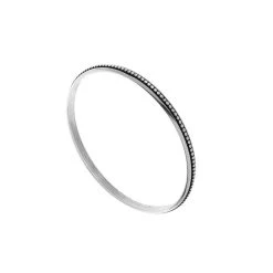 Bracelet Jonc Motifs Ronds (argenté)