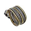 Bracelet 5 Tours (marine Et Or) -Jollia Soldes Magasin bracelet bleu or multi tour