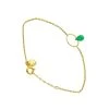 Bracelet Pamela Chrysoprase (plaqué Or) -Jollia Soldes Magasin bracelet cercle najman