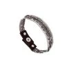 Bracelet Multi-chaines Et Perles (hématite/gun) -Jollia Soldes Magasin bracelet chaine gun cuir perle