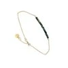 Bracelet Gaya -Jollia Soldes Magasin bracelet chaine or pierre vert