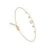 Bracelet Pastilles Et Cristal (ivoire) -Jollia Soldes Magasin bracelet cristal blanc pastille