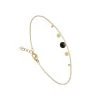 Bracelet Pastilles Et Cristal (noir) -Jollia Soldes Magasin bracelet cristal noir pastille