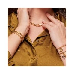Collier Triple Chaînes Maillons (doré) 13 Collier Triple Chaînes Maillons (doré) -Jollia Soldes Magasin bracelet dore by garance 5 1