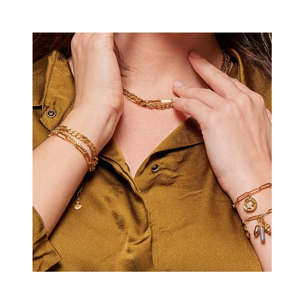 Collier Triple Chaînes Maillons (doré) 7 Collier Triple Chaînes Maillons (doré) – Image 5