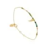 Bracelet Perles Et Corne -Jollia Soldes Magasin bracelet dore corne perles