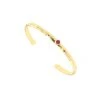 Jonc Bambou Grenat (doré) -Jollia Soldes Magasin bracelet fin bambou rouge dore