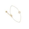 Bracelet Fin Carré (Blanc) -Jollia Soldes Magasin bracelet fin carre blanc or 3