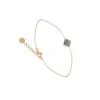 Bracelet Fin Carré (silver Night) -Jollia Soldes Magasin bracelet fin carre gris or