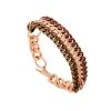 Bracelet Gourmette Sweet Chain (doré Rose) 2 Bracelet Gourmette Sweet Chain (doré Rose) -Jollia Soldes Magasin bracelet gourmette chaine couelurs
