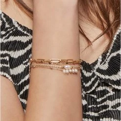 Bracelet Perle De Culture Solo (plaqué Or) -Jollia Soldes Magasin bracelet jollia 1