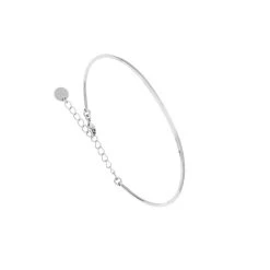 Bracelet Jonc Lisse (Argent)