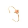 Bracelet Jonc Touareg Tissé (blush) -Jollia Soldes Magasin bracelet jonc corail