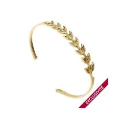 Bracelet Jonc Feuilles
