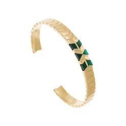 Bracelet Jonc Flèche (onyx Vert)