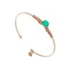 Bracelet Jonc Briolette Plaqué Or (chrysopraze) -Jollia Soldes Magasin bracelet jonc pierre vert transparente plaque