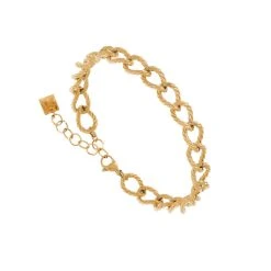 Bracelet Maillons Vrillés (doré)