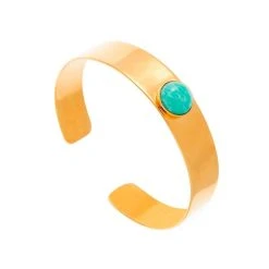 Bracelet Manchette Minimal Amazonite
