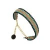 Mini Manchette Tissée 3 Couleurs -Jollia Soldes Magasin bracelet manchette tisse vert noir