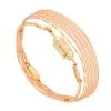 Bracelet Multi-tours Oriental (saumon) -Jollia Soldes Magasin bracelet multi tours lanterne saumon