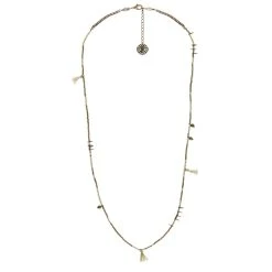 Bracelet Ou Sautoir Multi-tours Folk (bronze/vert)