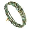 Multi-tours/sautoir Pierres Facettées (turquoise Africaine) -Jollia Soldes Magasin bracelet multitour vert