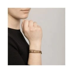 Bracelet Multi-rangs Maillons Et éclats (marron) -Jollia Soldes Magasin bracelet multitours lien marron pierre by garance