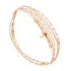 Bracelet Multi-tours Perles Et Lune (rose) -Jollia Soldes Magasin bracelet multitours perles lune rose