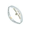 Bracelet Multitours Pierre Goutte (agate Bleue) -Jollia Soldes Magasin bracelet multitours pierre goutte bleu