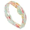 Bracelet Multi-tours Liberty Et Pierre (turquoise/rose) -Jollia Soldes Magasin bracelet multitours tissu liberty amazonite
