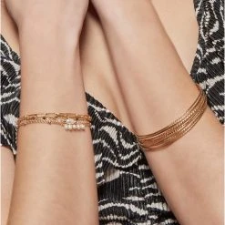 Bracelet Perle De Culture Solo (plaqué Or) -Jollia Soldes Magasin bracelet or jollia 1