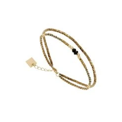 Bracelet Multi-rangs Hématite (noir)