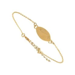 Bracelet Chaine Et Feuille (doré)