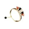 Bracelet Multirangs Pompons (camel Et Ocre) -Jollia Soldes Magasin bracelet pompon multi rang 1