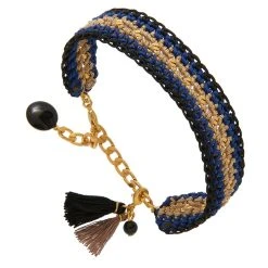 Bracelet Tressé (bleu Marine)