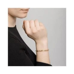 Bracelet Triple Chaînes Et Maillons (plaqué Or) -Jollia Soldes Magasin bracelet triple chaine maillons or 1