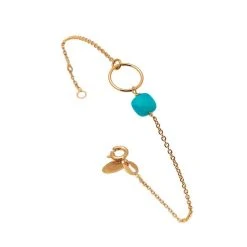 Bracelet Fidji (plaqué Or Et Turquoise)