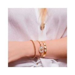 Bracelet Jonc Nacre (plaqué Or) -Jollia Soldes Magasin braceletsponti 1
