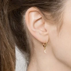 Set De Boucles D'oreilles Lune Et étoile (plaqué Or) -Jollia Soldes Magasin by jollia bj coffret lune etoile dsc5143