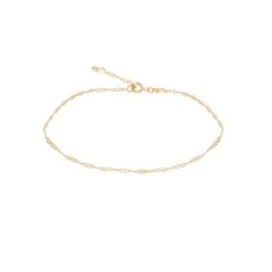 Chaine De Cheville Torsadée (plaqué Or)