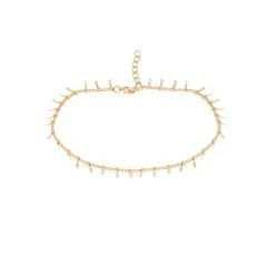 Chaine De Cheville Pampilles (plaqué Or)