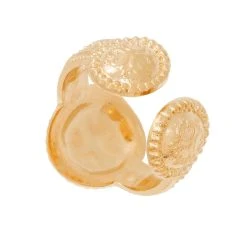 Bague Chevalière Bi-face (doré) -Jollia Soldes Magasin chevaliere dore medailles 2