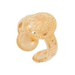 Bague Chevalière Bi-face (doré)